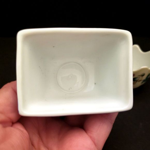 Porcelain Lillian Vernon Trinket Bowls Birds Flowers Yellow Blue Vintage Chinese - Picture 5 of 11